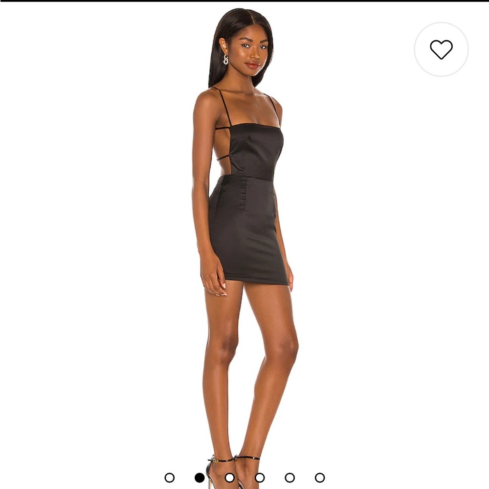 Sienna Strappy Back Dress in Black - Superdown